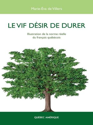 cover image of Le Vif désir de durer